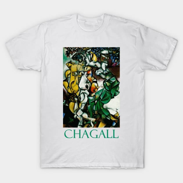 Adam and Eve (1912) by Marc Chagall T-Shirt by Naves